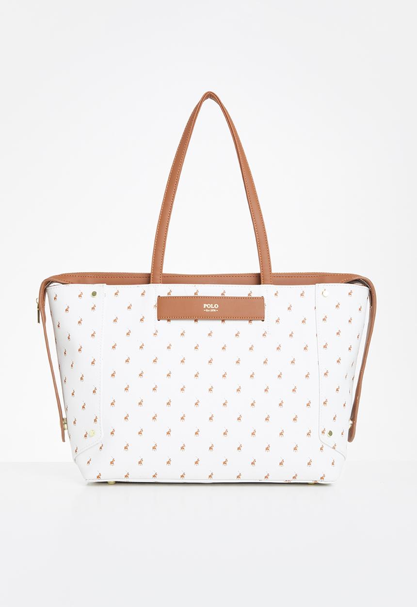 POLO - Minimalist iconic tote bag - white