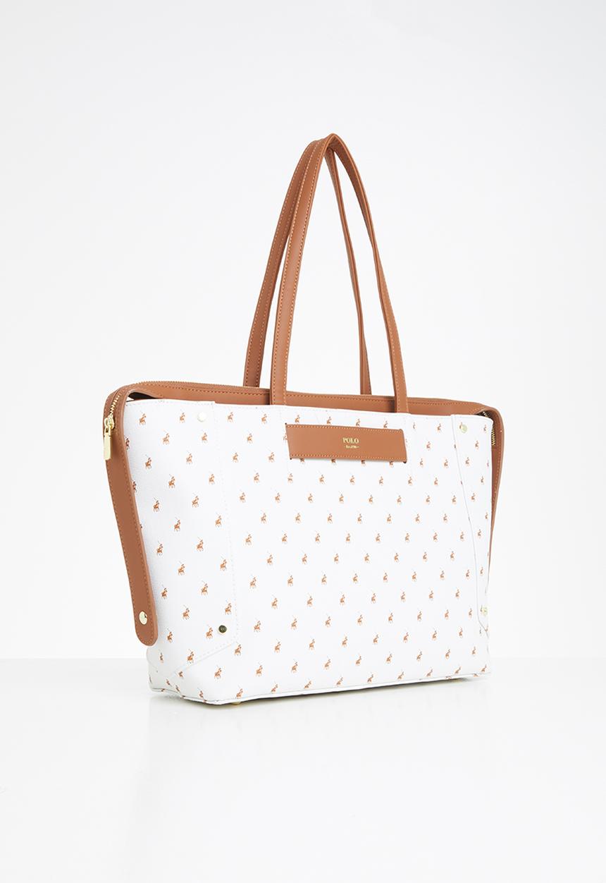 POLO - Minimalist iconic tote bag - white