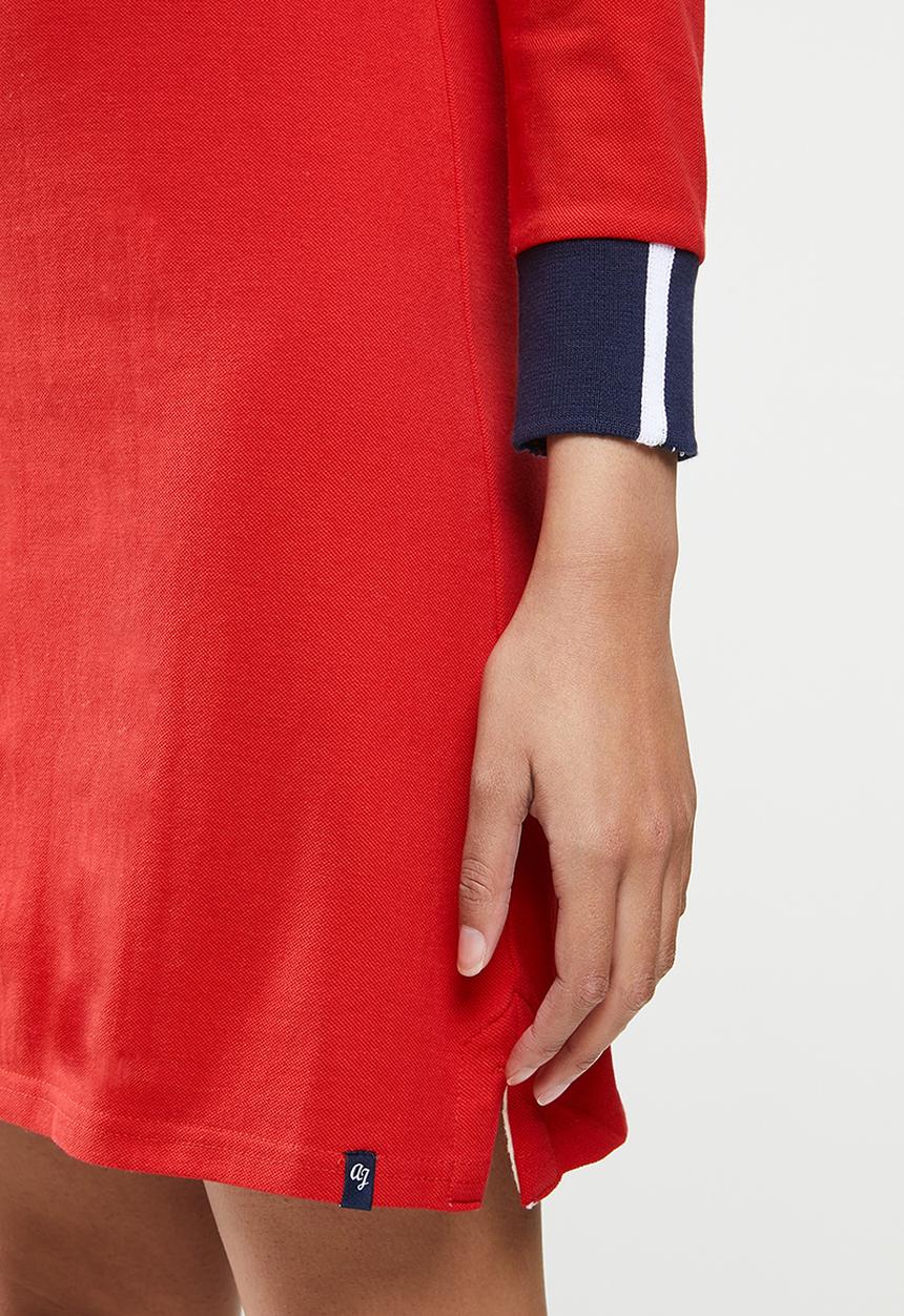 Aca Joe - Long sleeve dress - red