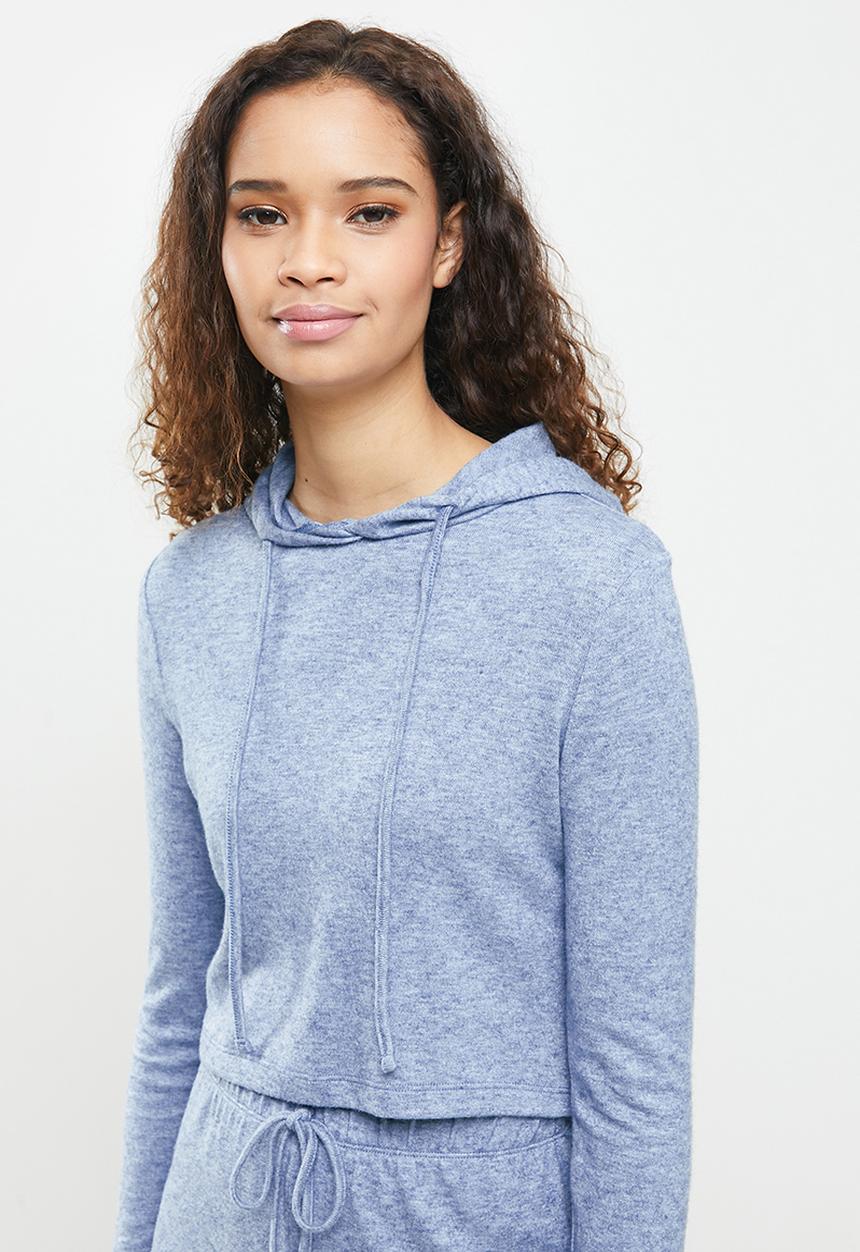 Blake - Soft touch hoodie+ short - blue 
