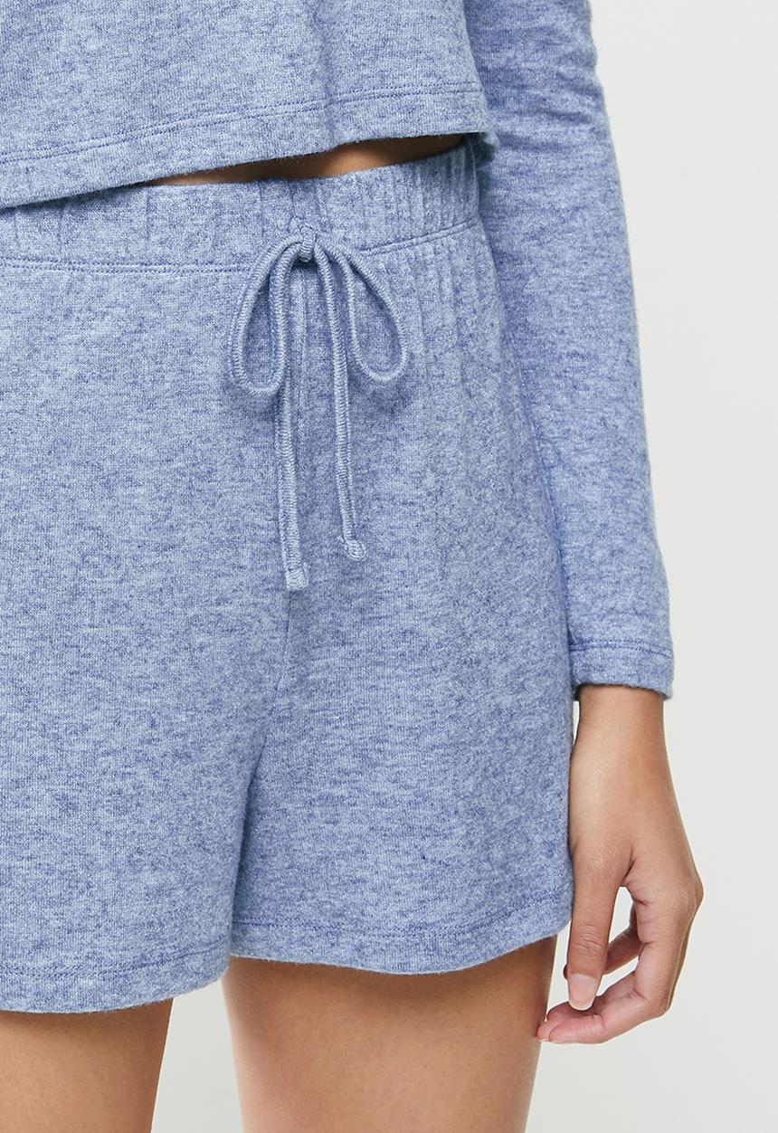 Blake - Soft touch hoodie+ short - blue 
