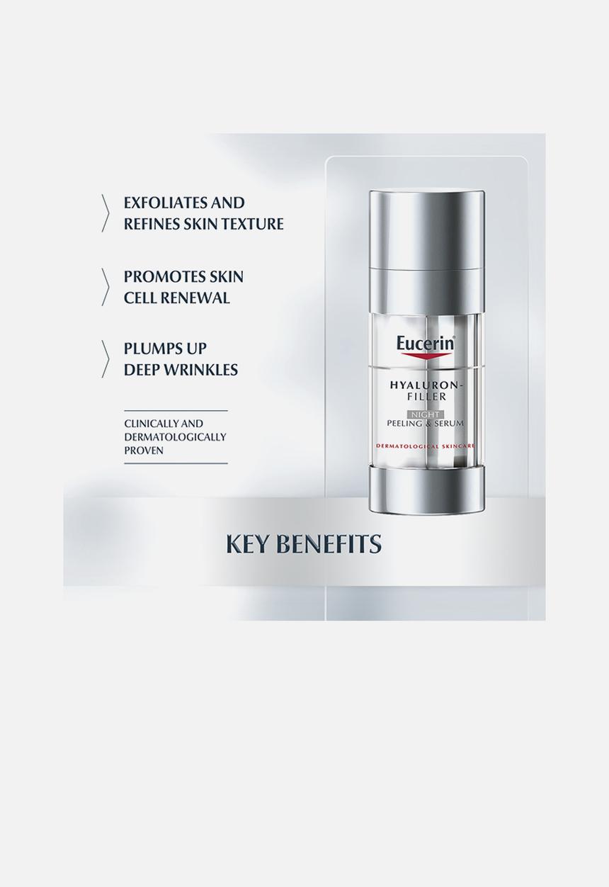 Eucerin - Hyaluron - Filler Night Peeling & Serum - 30ml