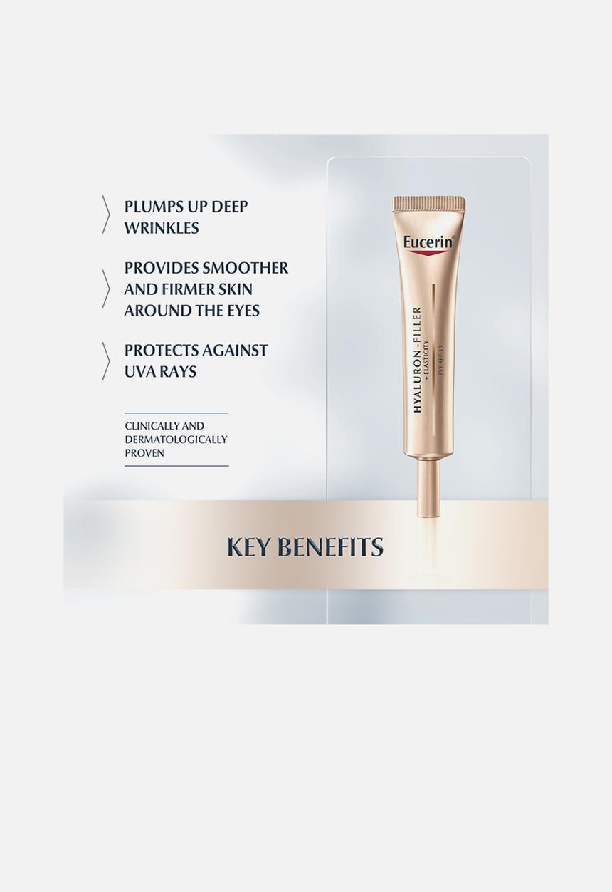 Eucerin - Hyaluron - Filler + Elasticity Eye Cream - 15ml