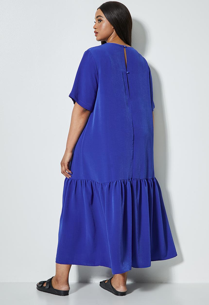 Superbalist - Single tier woven T-shirt dress - bright royaly