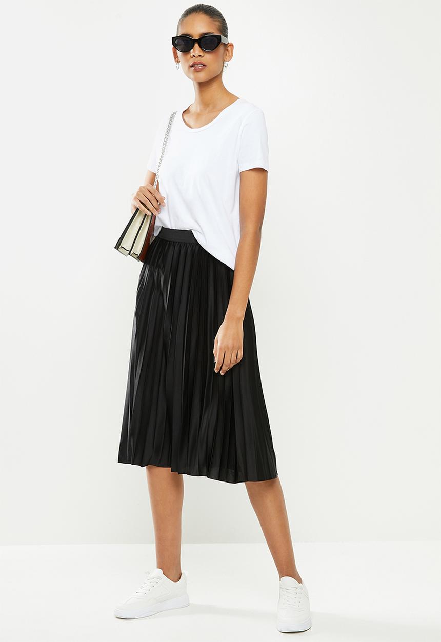 Jacqueline de Yong - Gayel pleated skirt - black