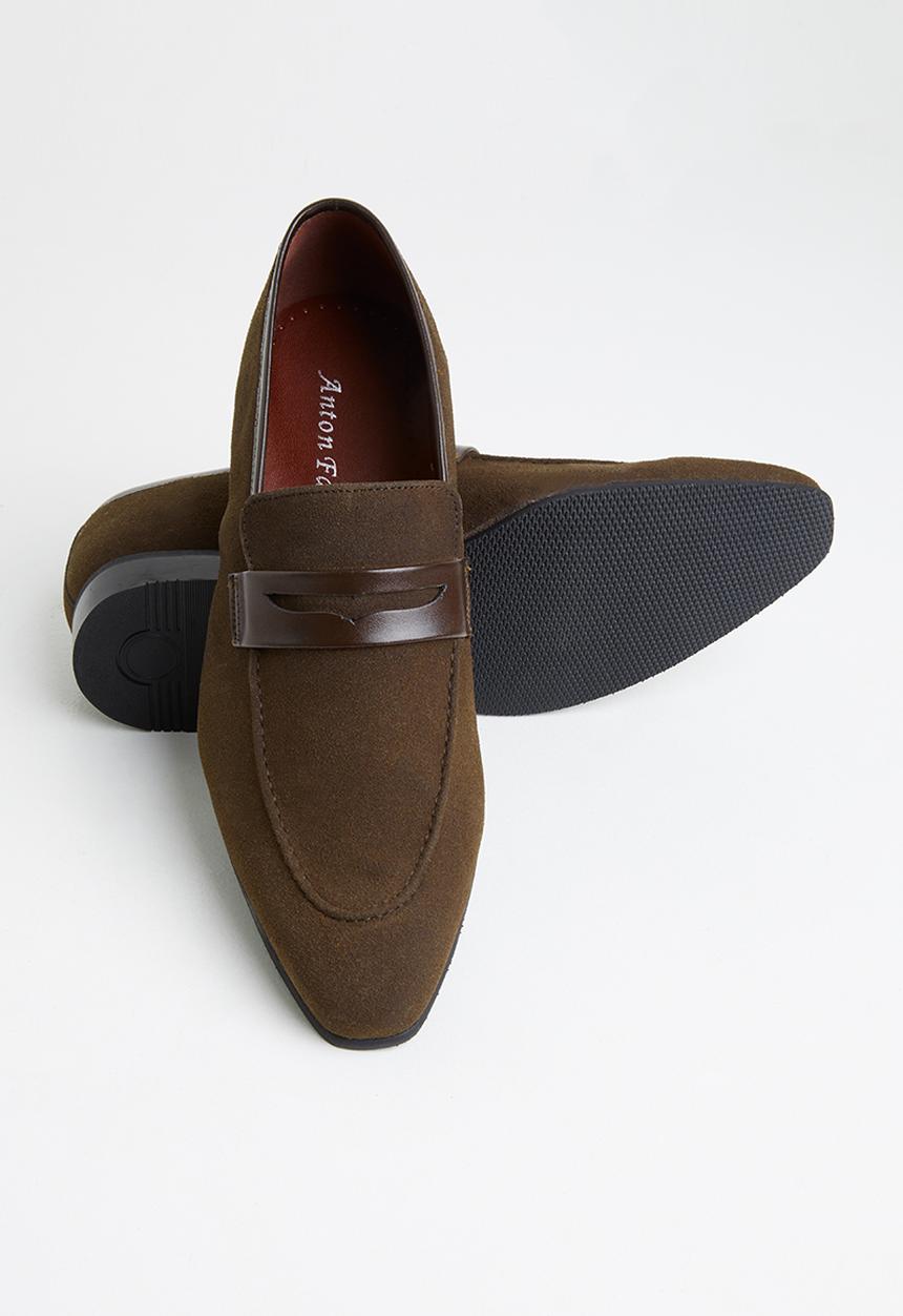 Anton Fabi - Zuriel pu/faux suede - chocolate