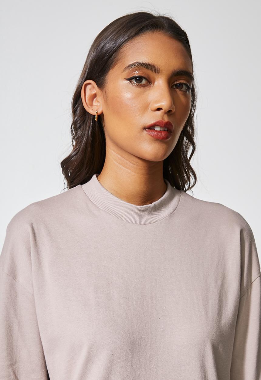 Superbalist - Dropped waist T-shirt dress - mauve