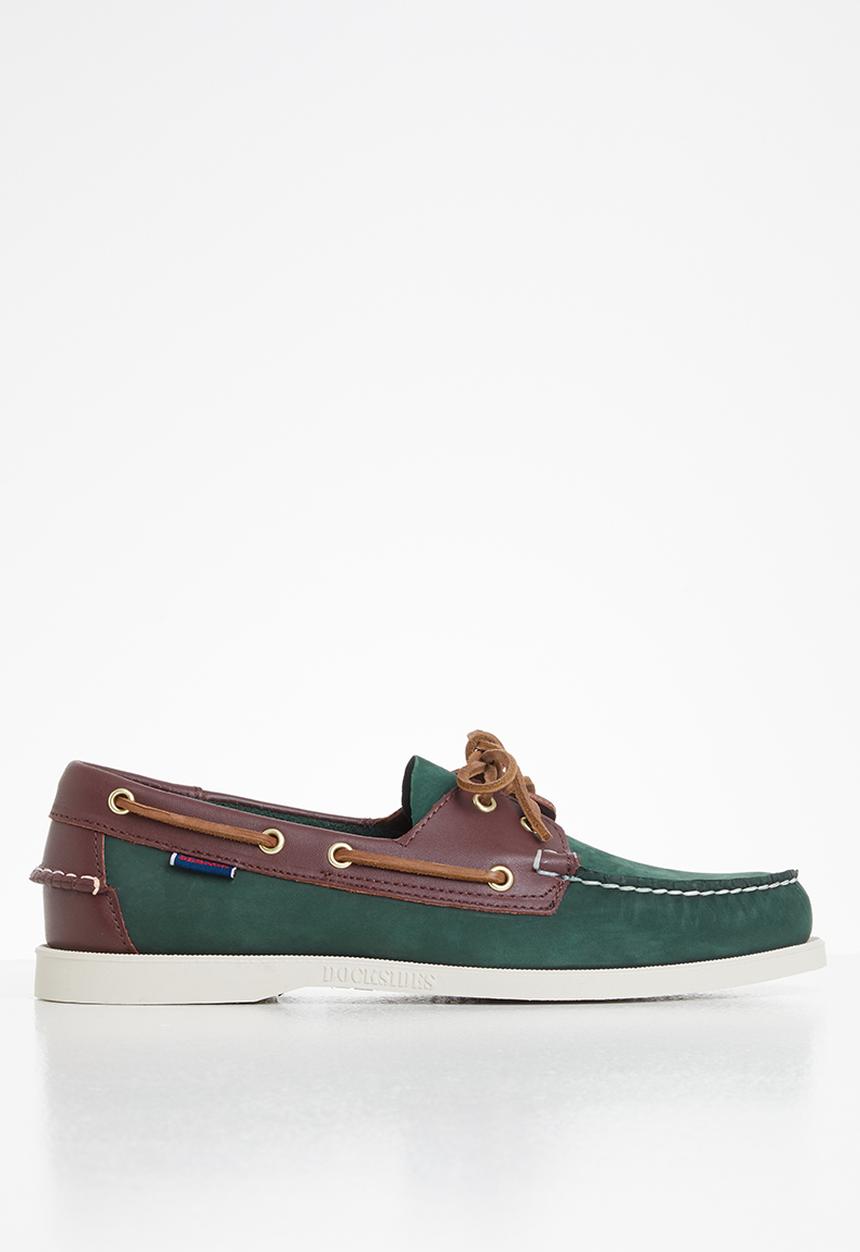 Sebago - Portland spinnaker nbk fgl - blue navy & dark brown