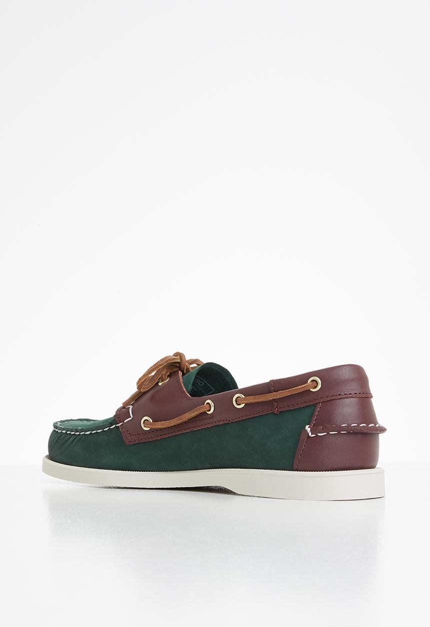 Sebago - Portland spinnaker nbk fgl - blue navy & dark brown
