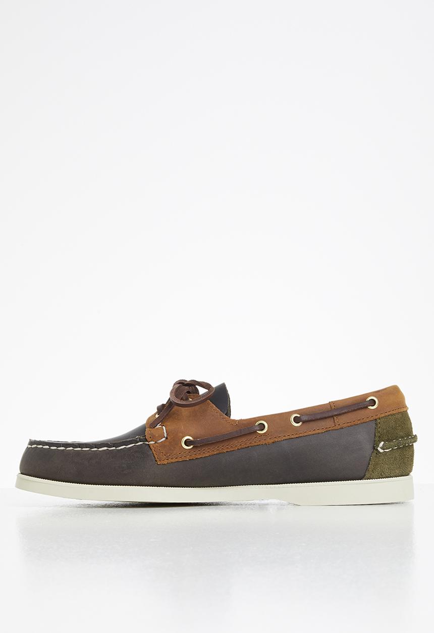 Sebago - Portland lea oil ch  leather - khaki & brown