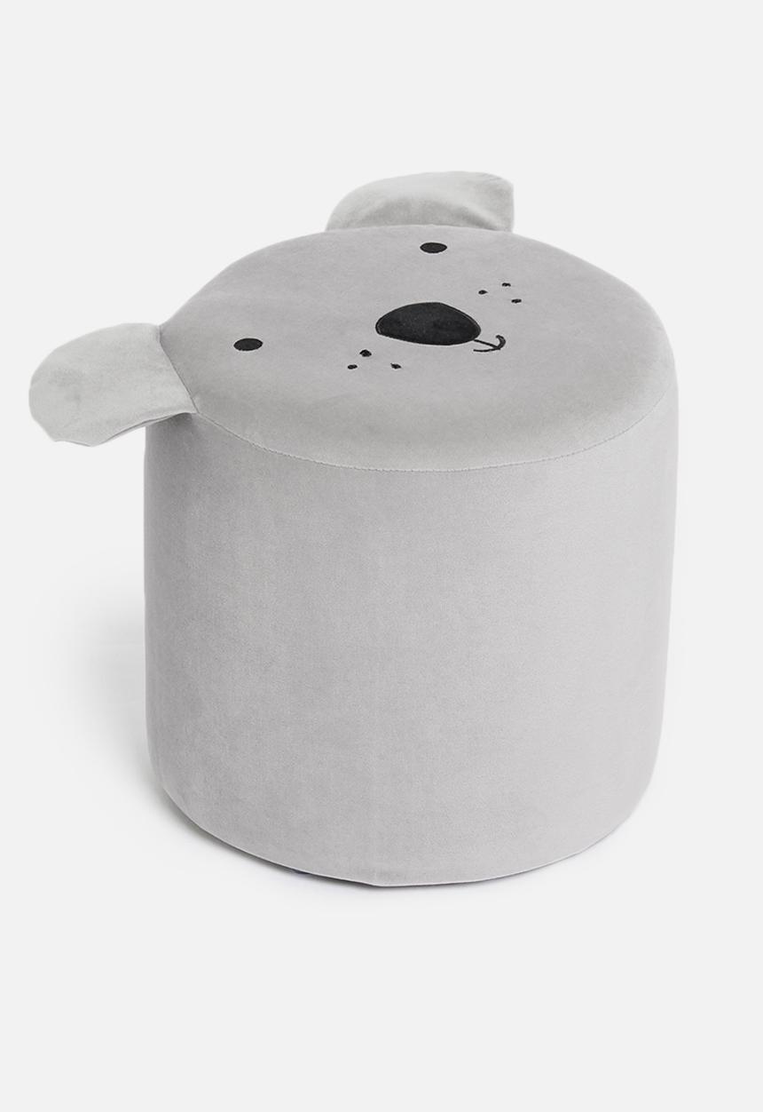 H&S - Dog animal ottoman - grey