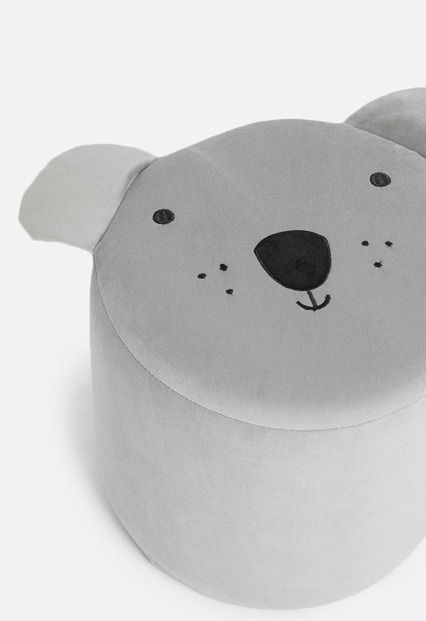 H&S - Dog animal ottoman - grey