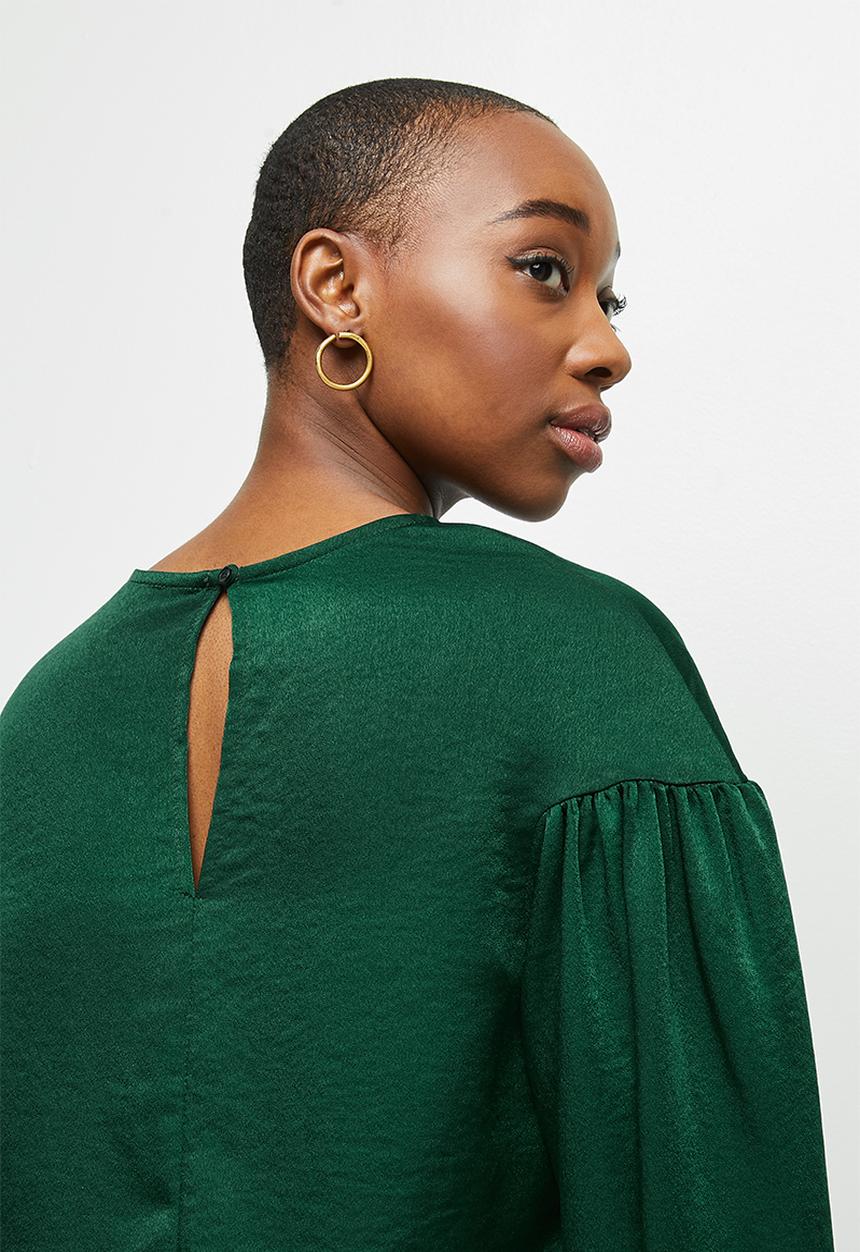 MILLA - Dropped shoulder blouse - emerald