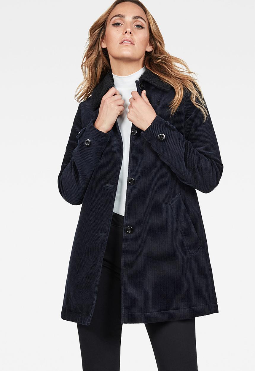 G-STAR - Deline cord mac jacket - mazarine blue