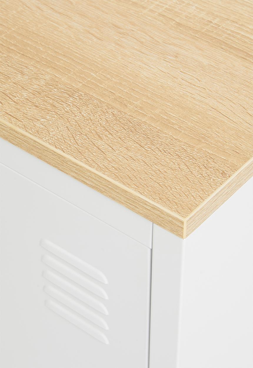 Basics - Graves bedside table mdf - white
