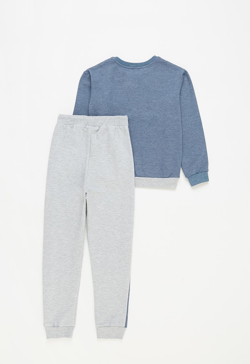 Pop Candy - Younger boys colour block sweat set - multi