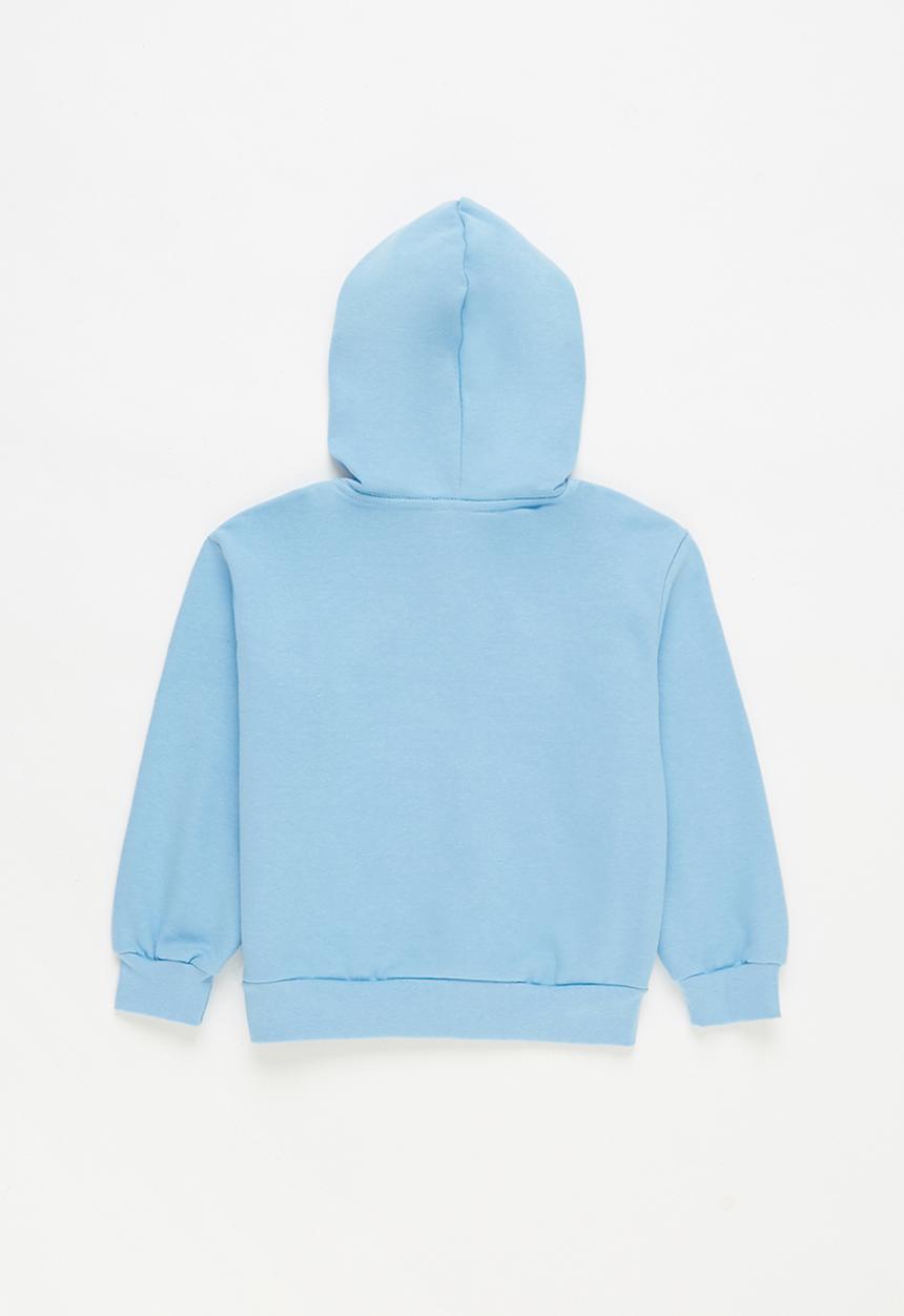 Pop Candy - Younger boys 2 pack graphic hoodies - grey & blue 