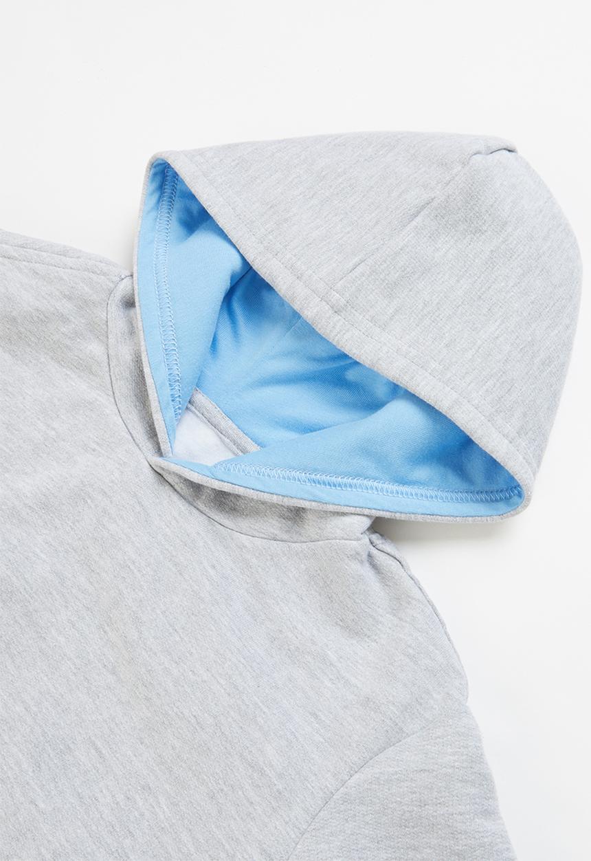 Pop Candy - Younger boys 2 pack graphic hoodies - grey & blue 