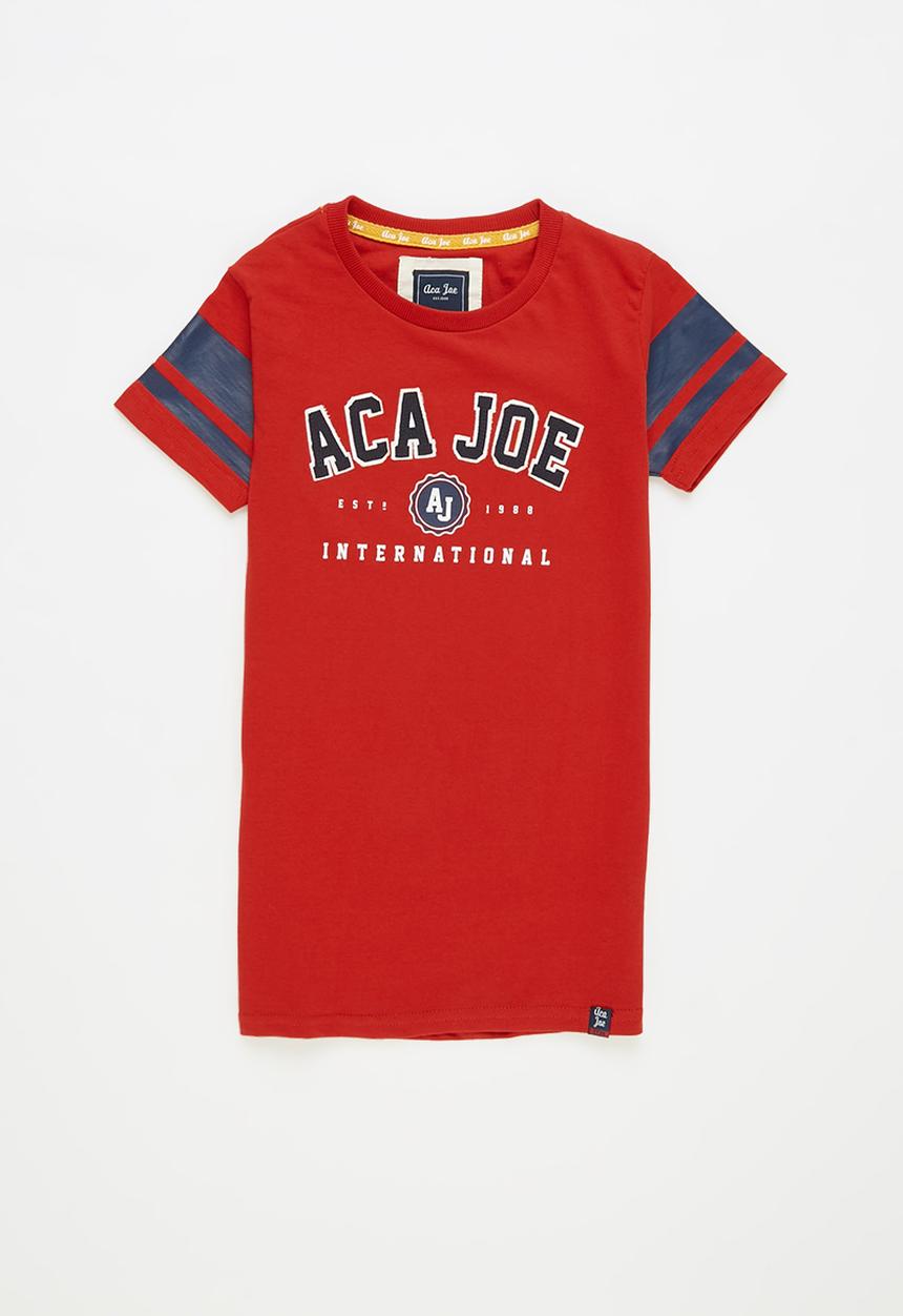 Aca Joe - Big-boys short sleeve tee - red