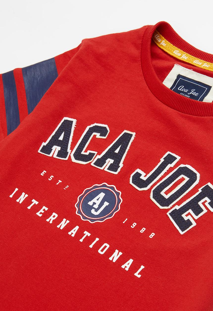 Aca Joe - Big-boys short sleeve tee - red