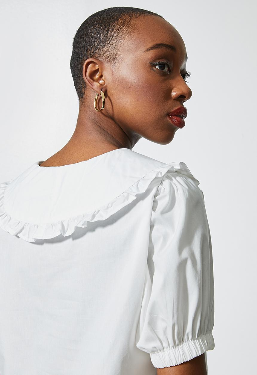 Superbalist - Peterpan collar blouse - ivory