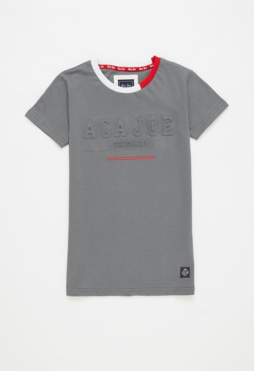 Aca Joe - Big-boys short sleeve tee - grey