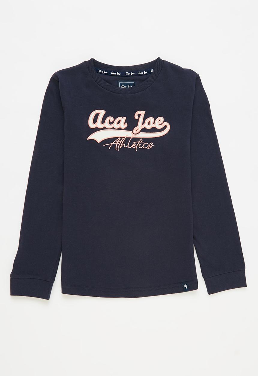Aca Joe - Pre-girls long sleeve tee - navy
