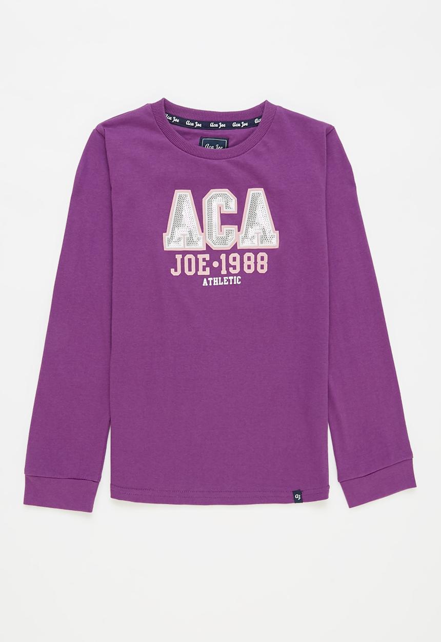 Aca Joe - Pre-girls long sleeve tee - purple