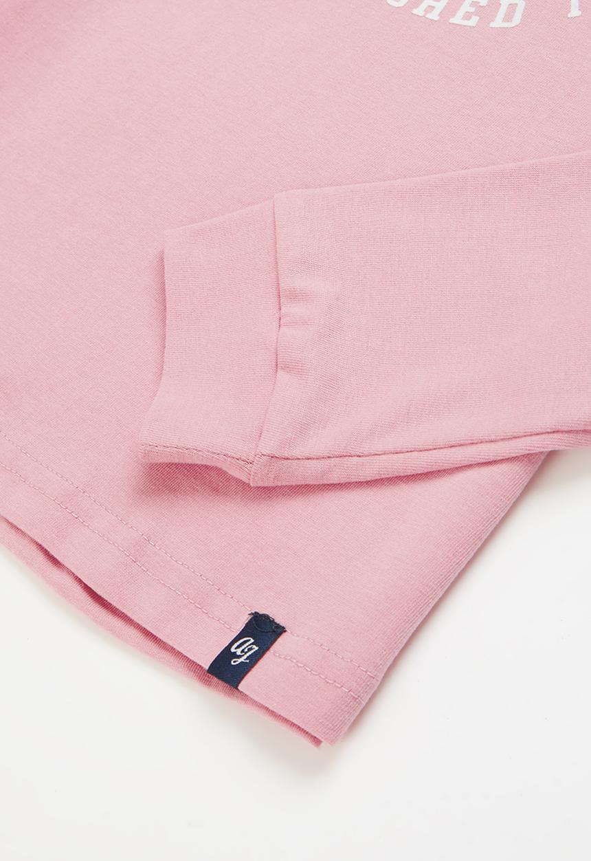 Aca Joe - Big-girls long sleeve tee - pink