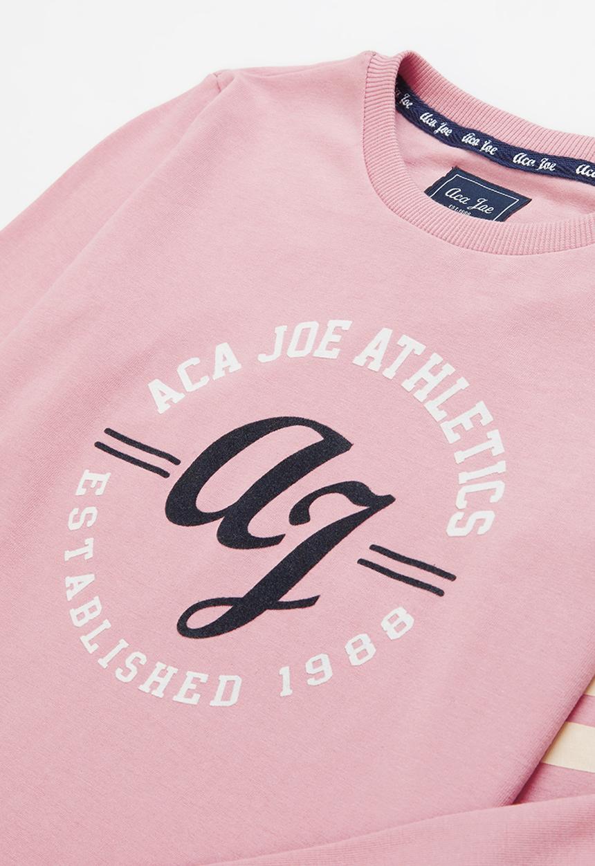 Aca Joe - Pre-girls long sleeve tee - pink