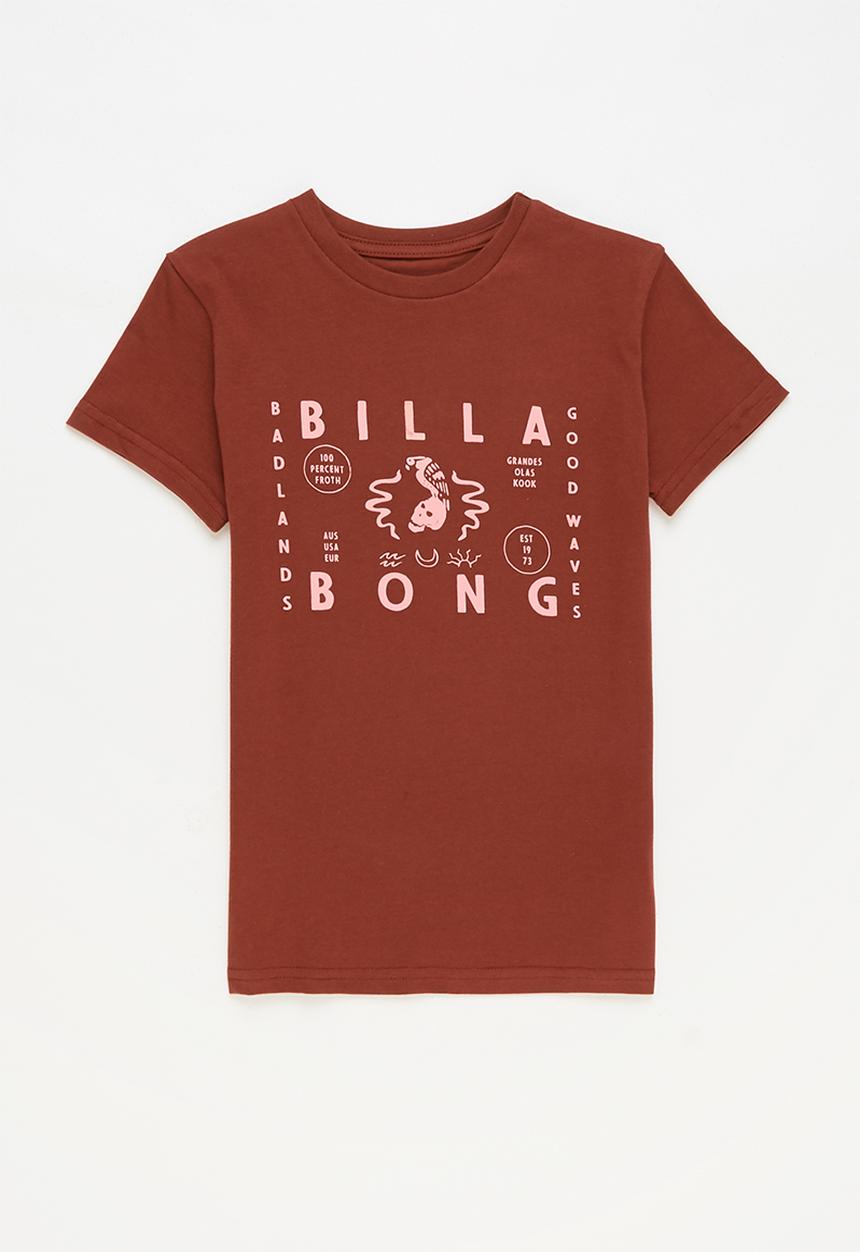 Billabong  - Boys badlands short sleeve tee - brown