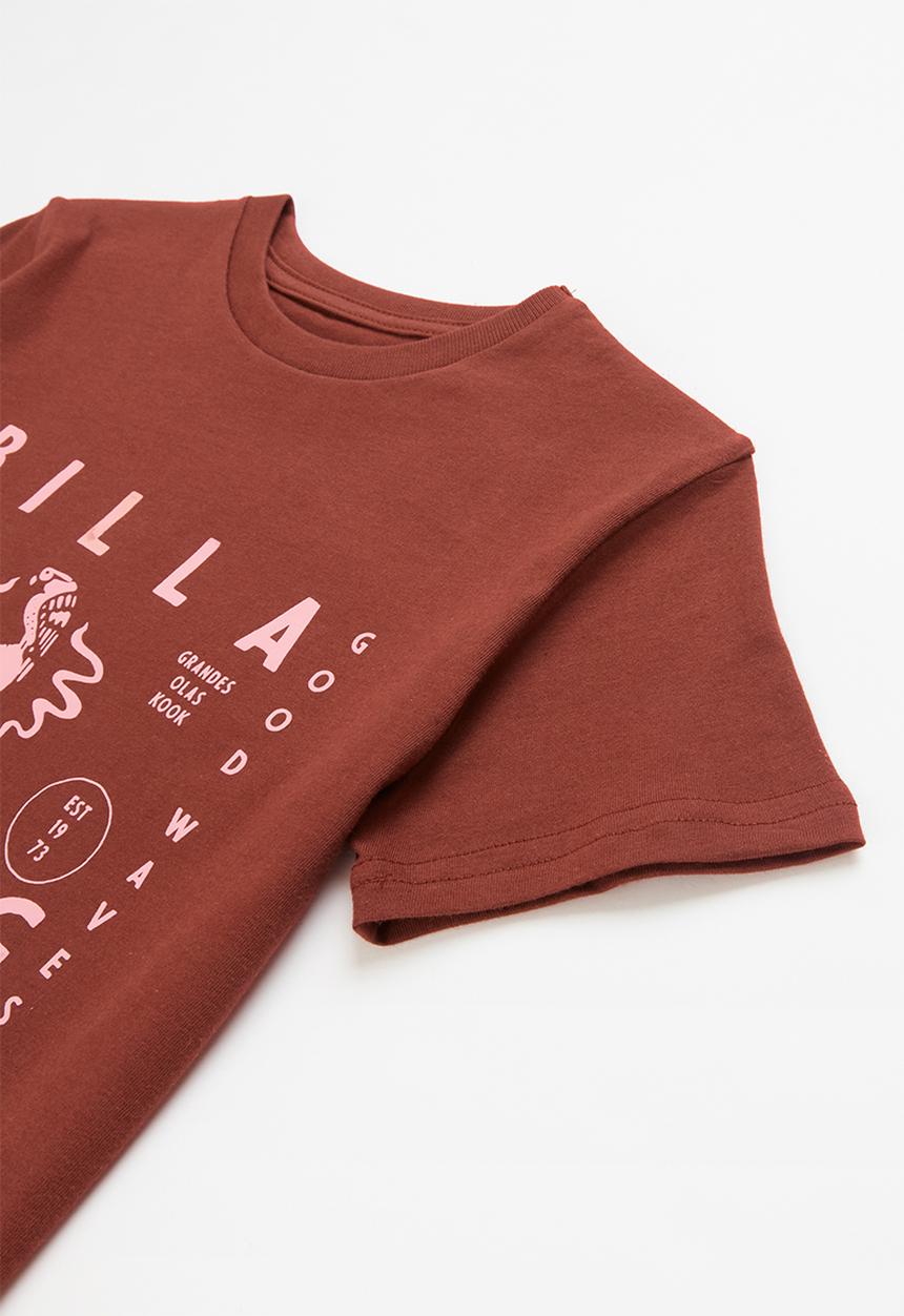 Billabong  - Boys badlands short sleeve tee - brown