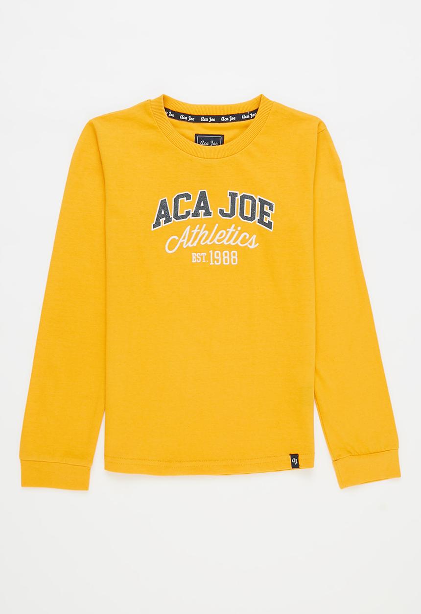 Aca Joe - Pre-girls long sleeve tee - mustard