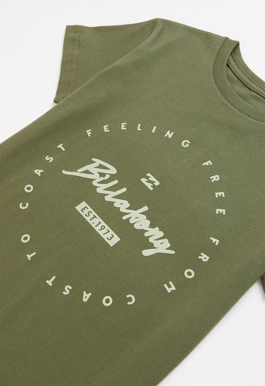 Billabong  - Boys coast to coast tee - green