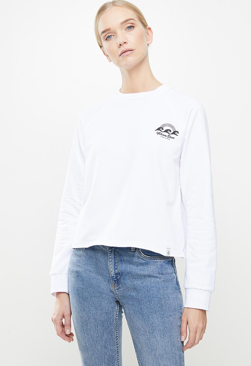 Volcom - Truly stoked crew neck sweat - white