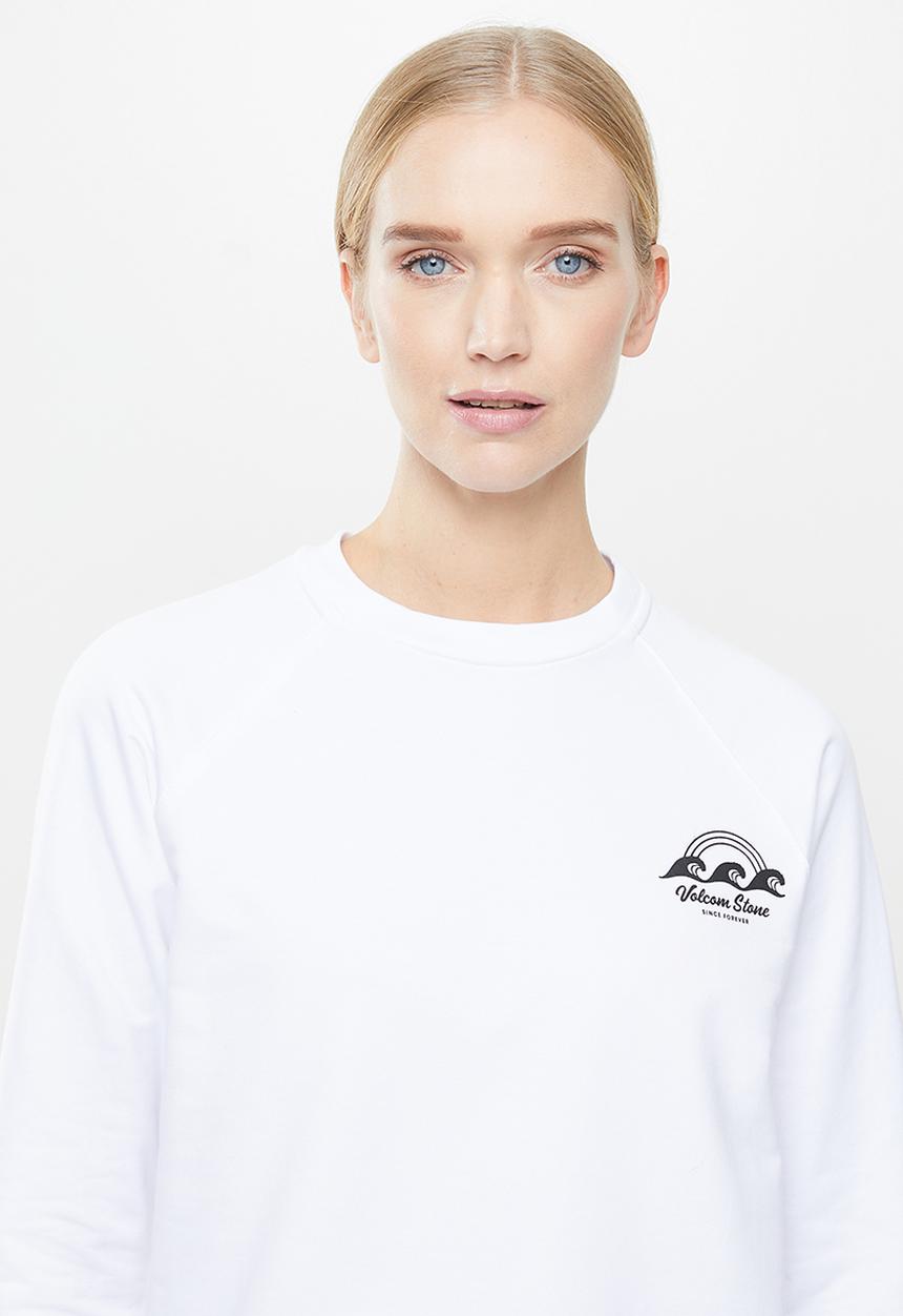 Volcom - Truly stoked crew neck sweat - white
