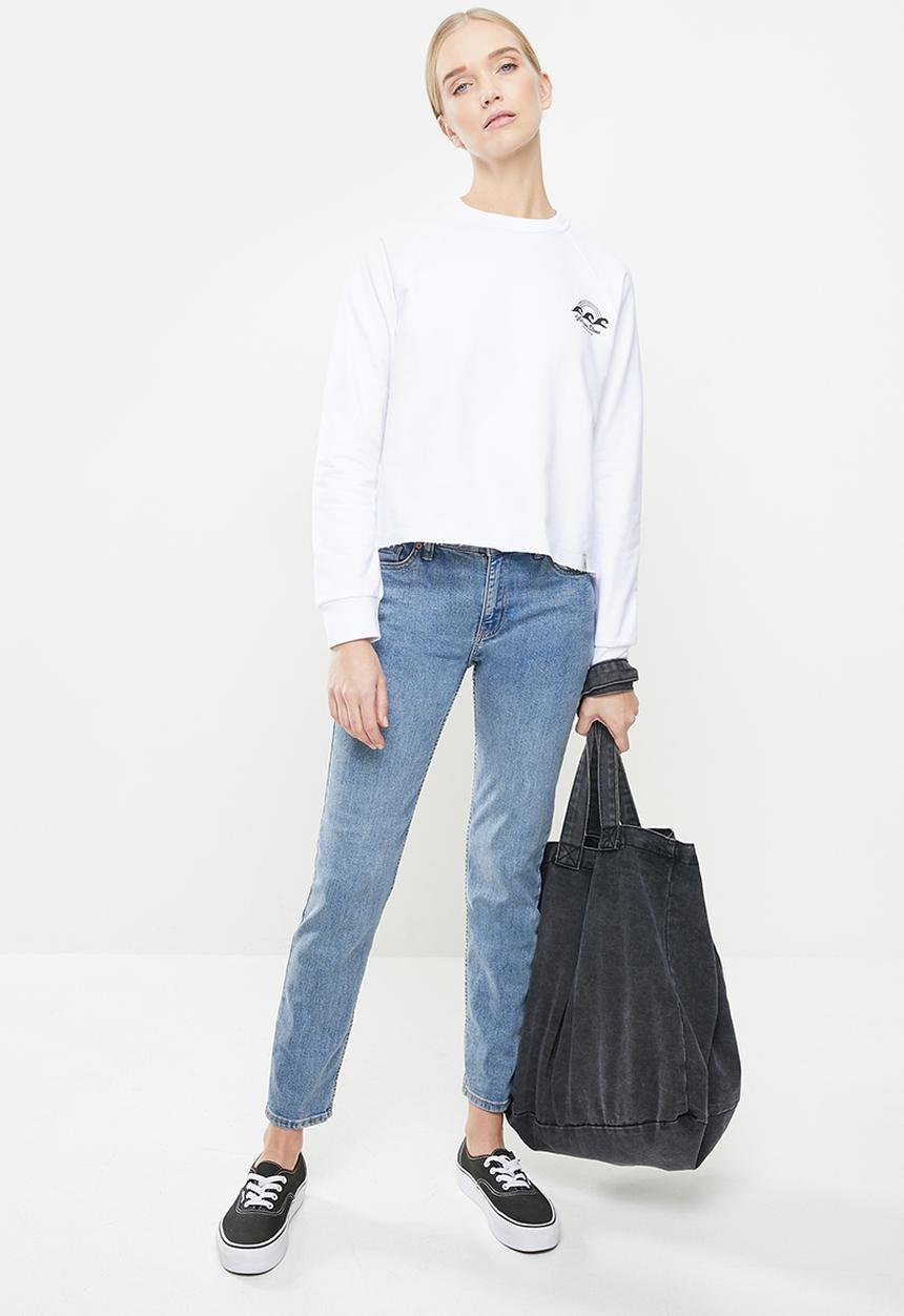 Volcom - Truly stoked crew neck sweat - white