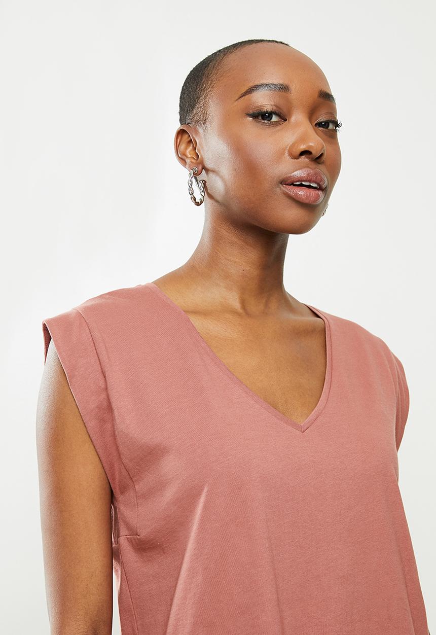MANGO - Blouse mani - medium orange