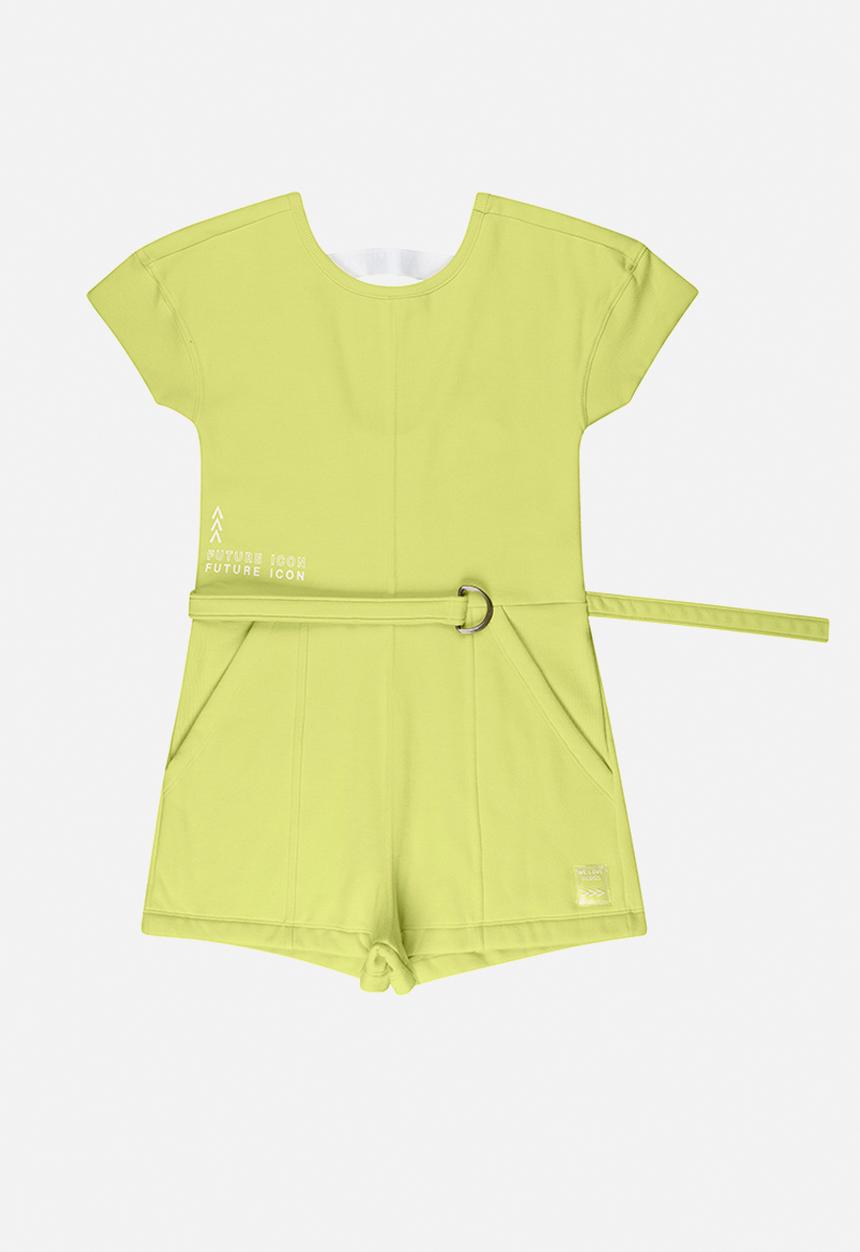 Gloss - Girls sweat playsuit - yellow