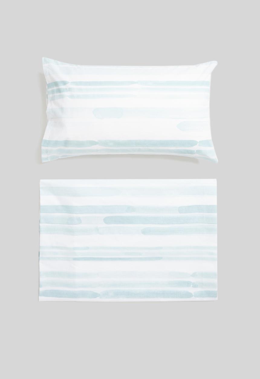 Sixth Floor - Brushstroke printed duvet cover set - blue 