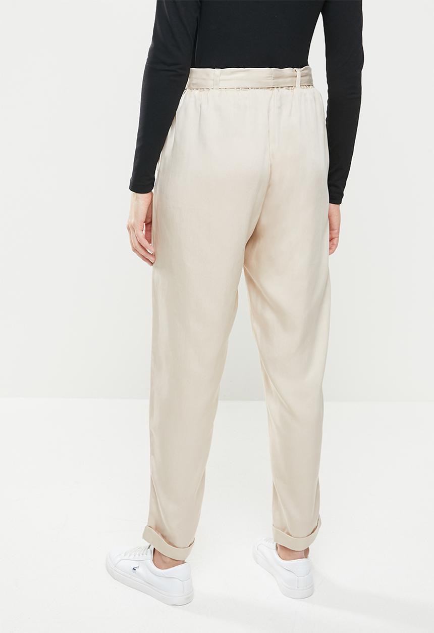 POLO - Dalia tencel slim pant - stone