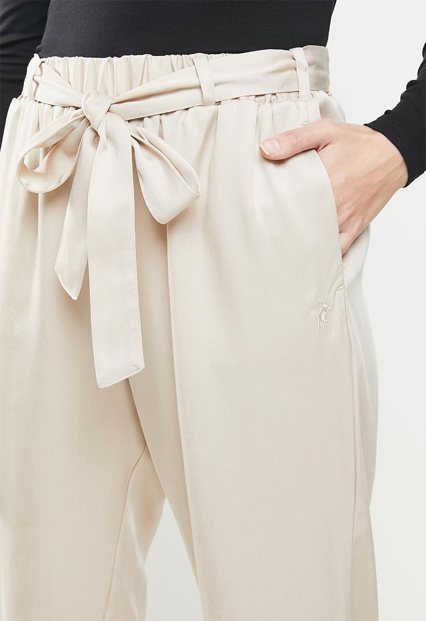 POLO - Dalia tencel slim pant - stone