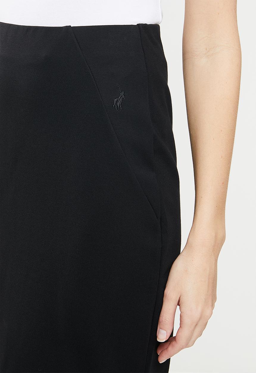 POLO - Caty stretch pencil skirt - black