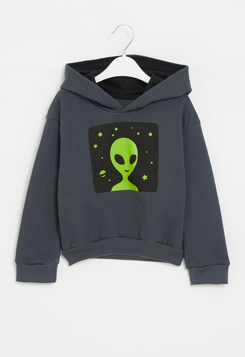 Pop Candy - Hooded graphic sweatshirt - charcoal