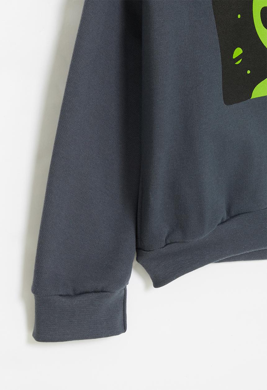 Pop Candy - Hooded graphic sweatshirt - charcoal