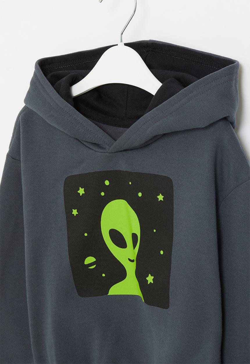 Pop Candy - Hooded graphic sweatshirt - charcoal