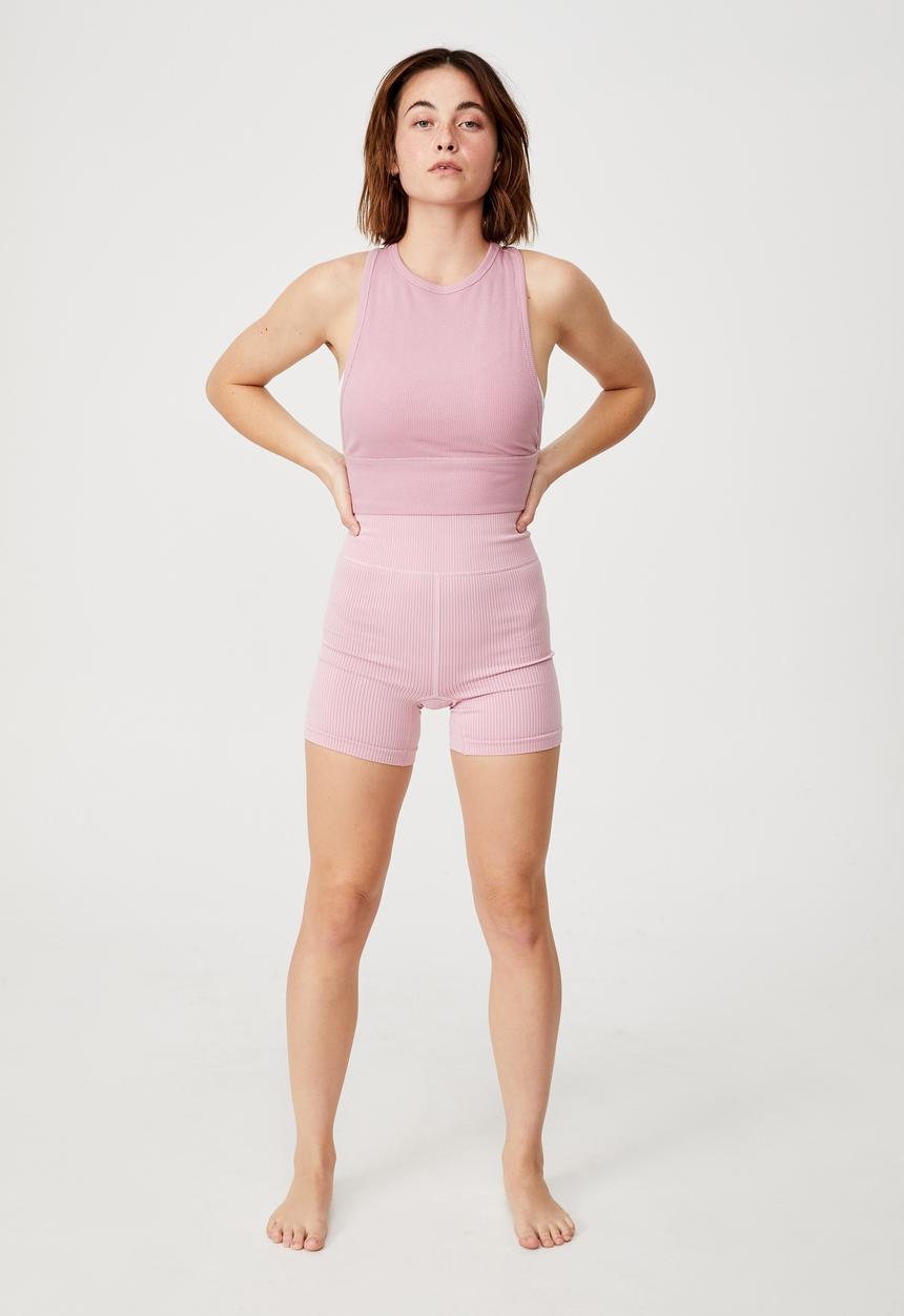 Cotton On - Layering crop tank - orchid smoke