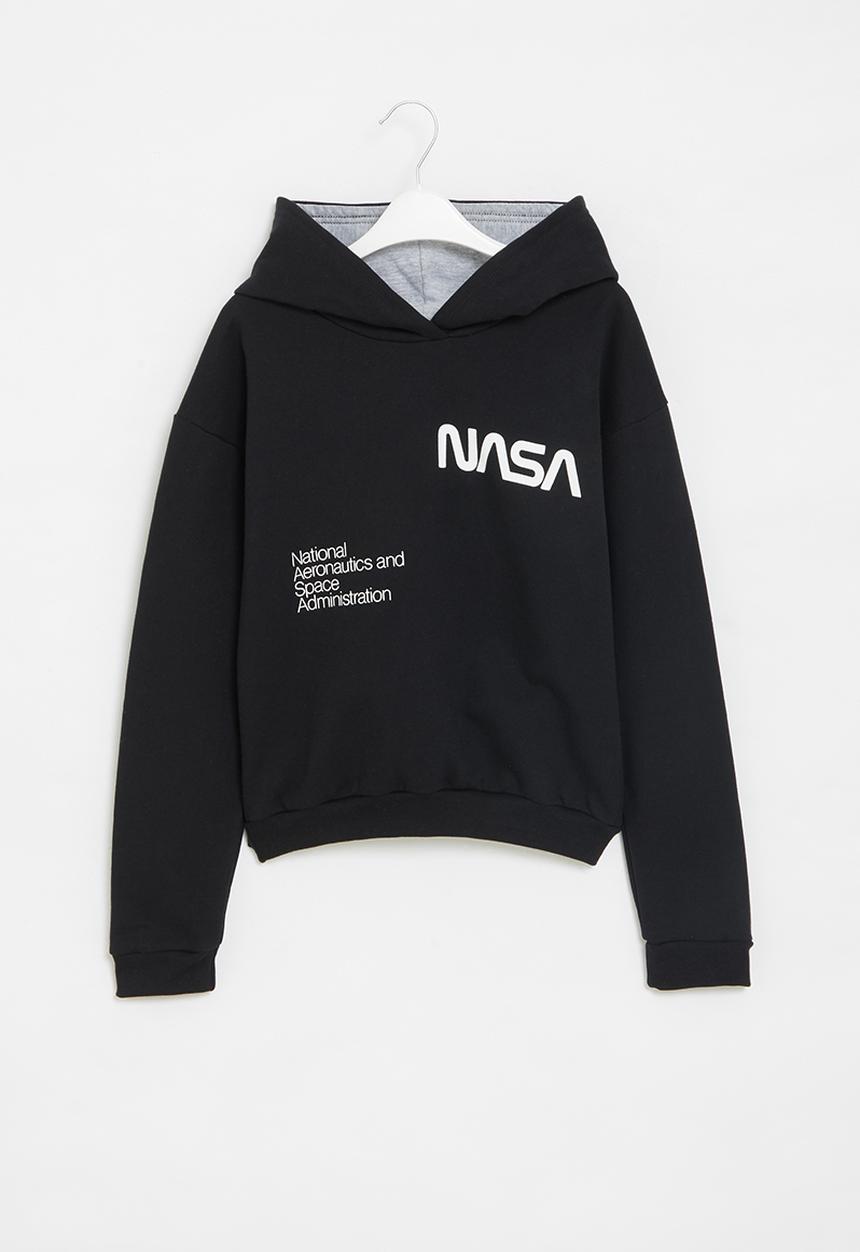 Superbalist - NASA pullover hoodie - black