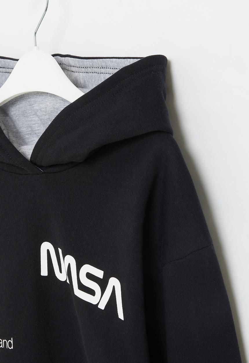 Superbalist - NASA pullover hoodie - black