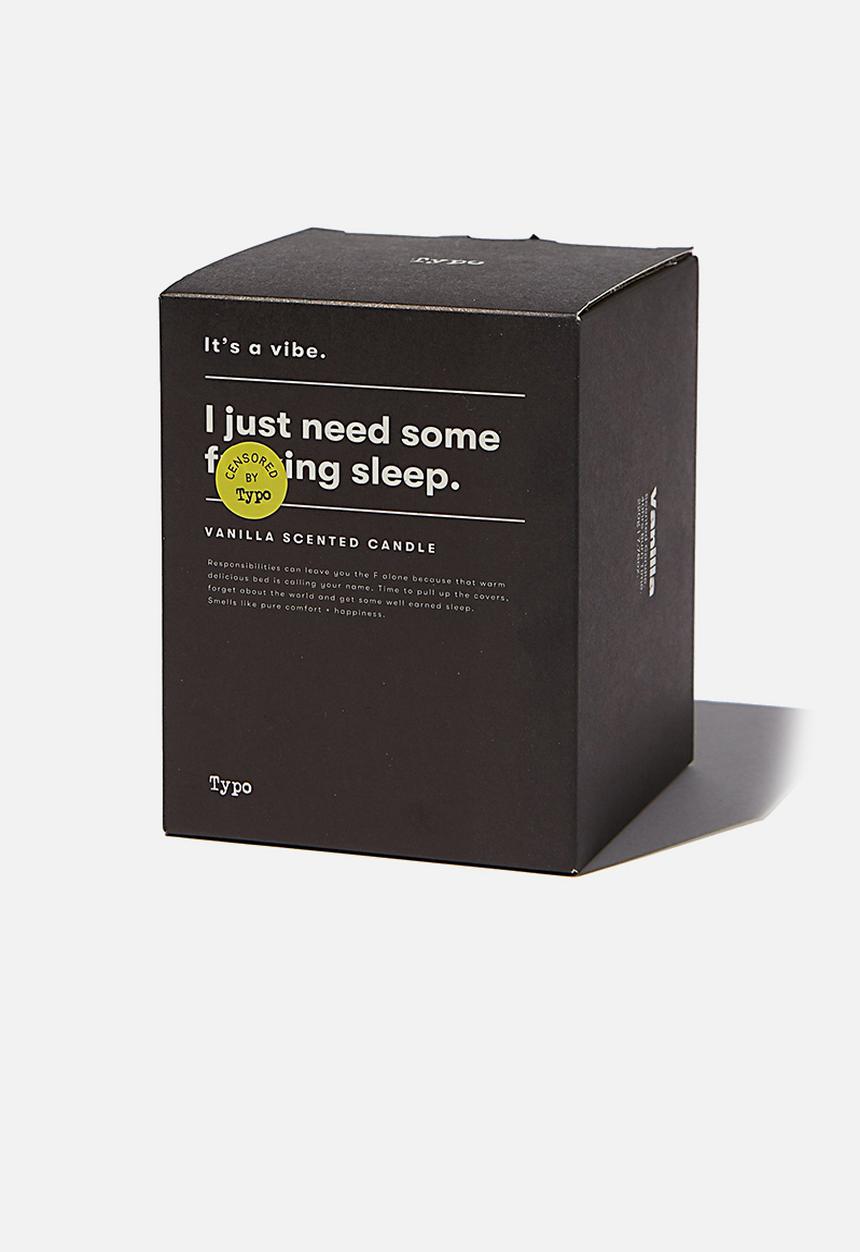 Typo - It s a vibe candle - black